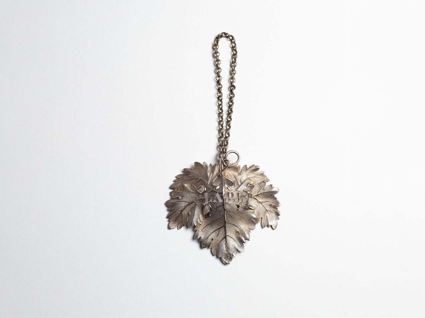 WILLIAM IV SILVER LARGE WINE TAG, CLARET IN SILVER