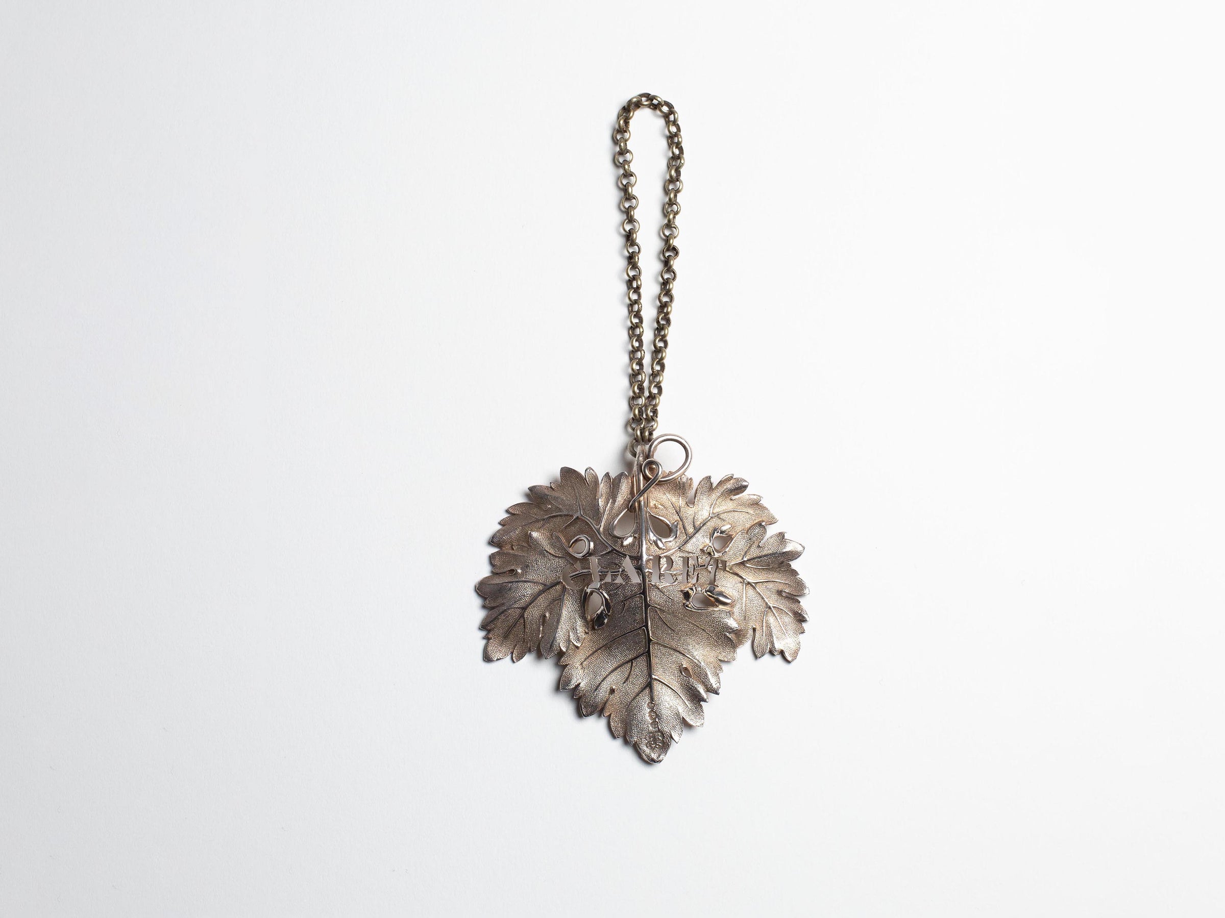 WILLIAM IV SILVER LARGE WINE TAG, CLARET IN SILVER