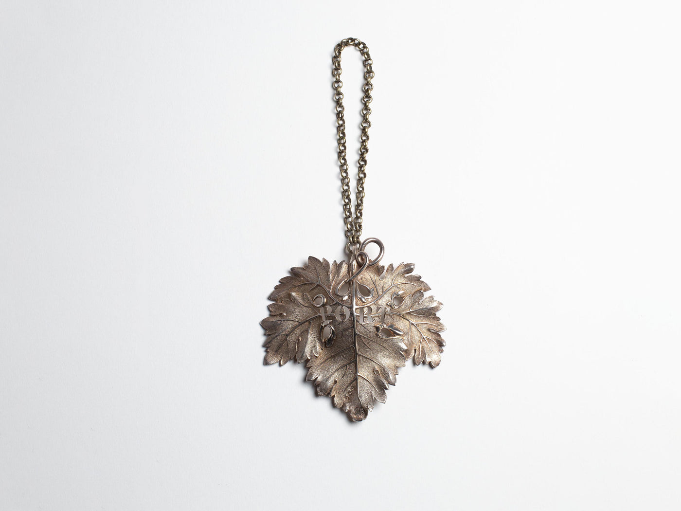 WILLIAM IV SILVER LARGE WINE TAG, PORT IN SILVER