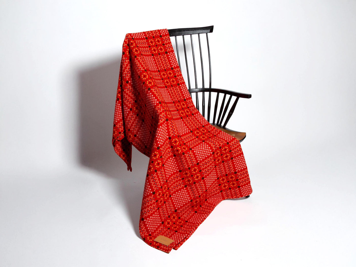 WELSH BLANKET IN TOMATO RED