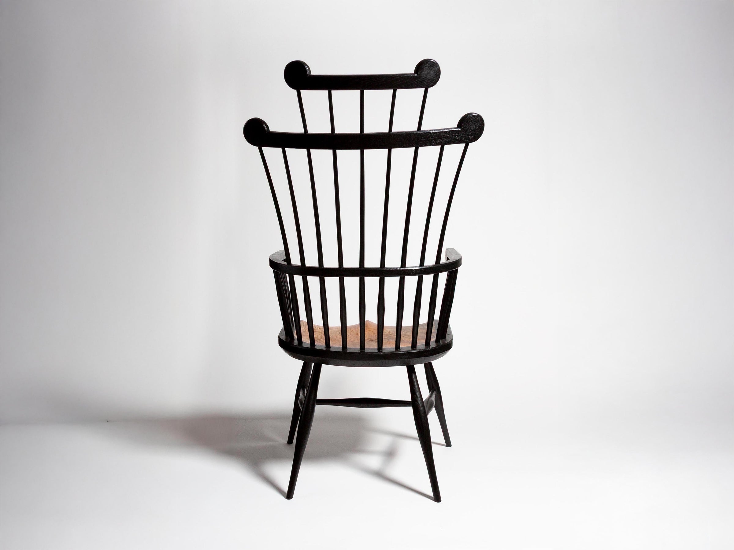 note armchair black Product Back 3