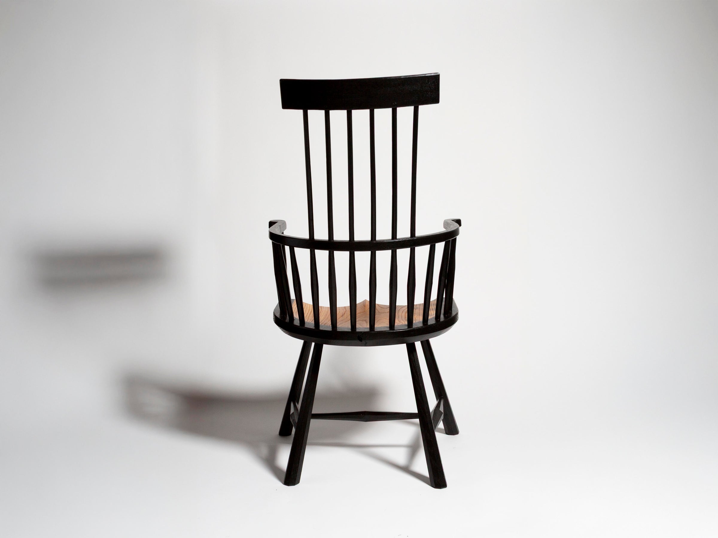luna armchair black Product Back 3