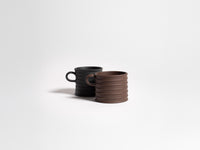 greek cup black brown Product Front 1
