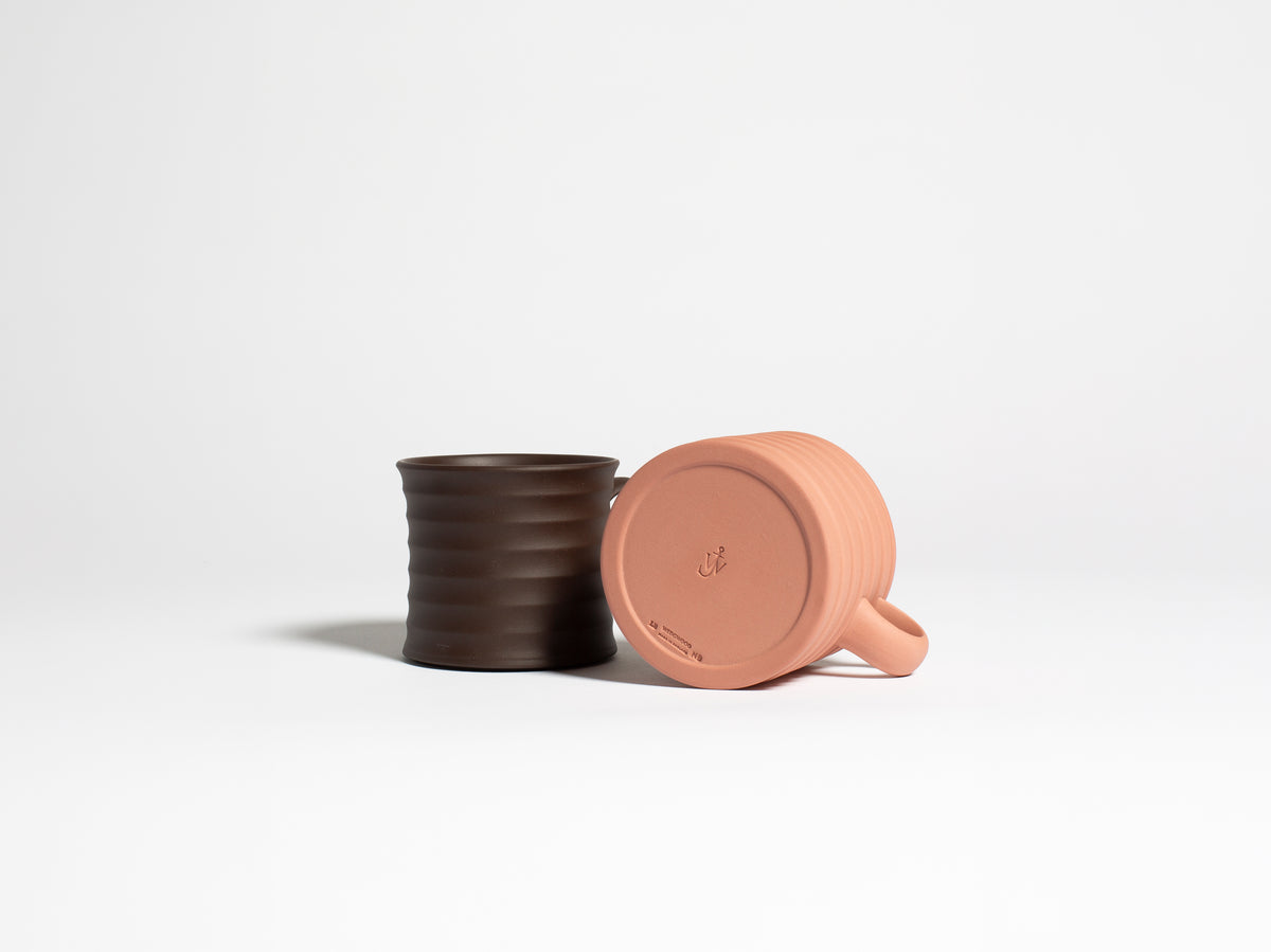 WEDGWOOD GREEK CUPS IN BROWN