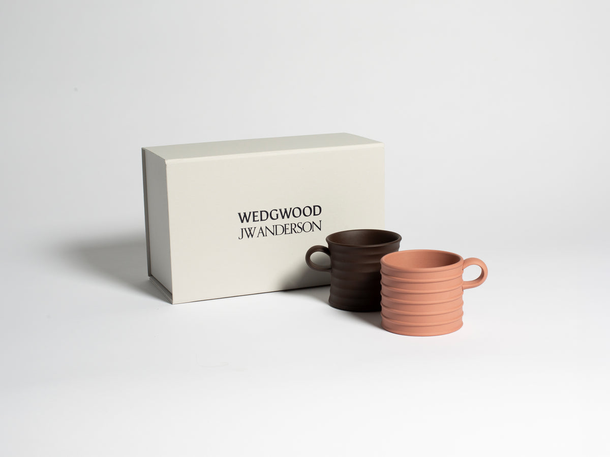 WEDGWOOD GREEK CUPS IN BROWN