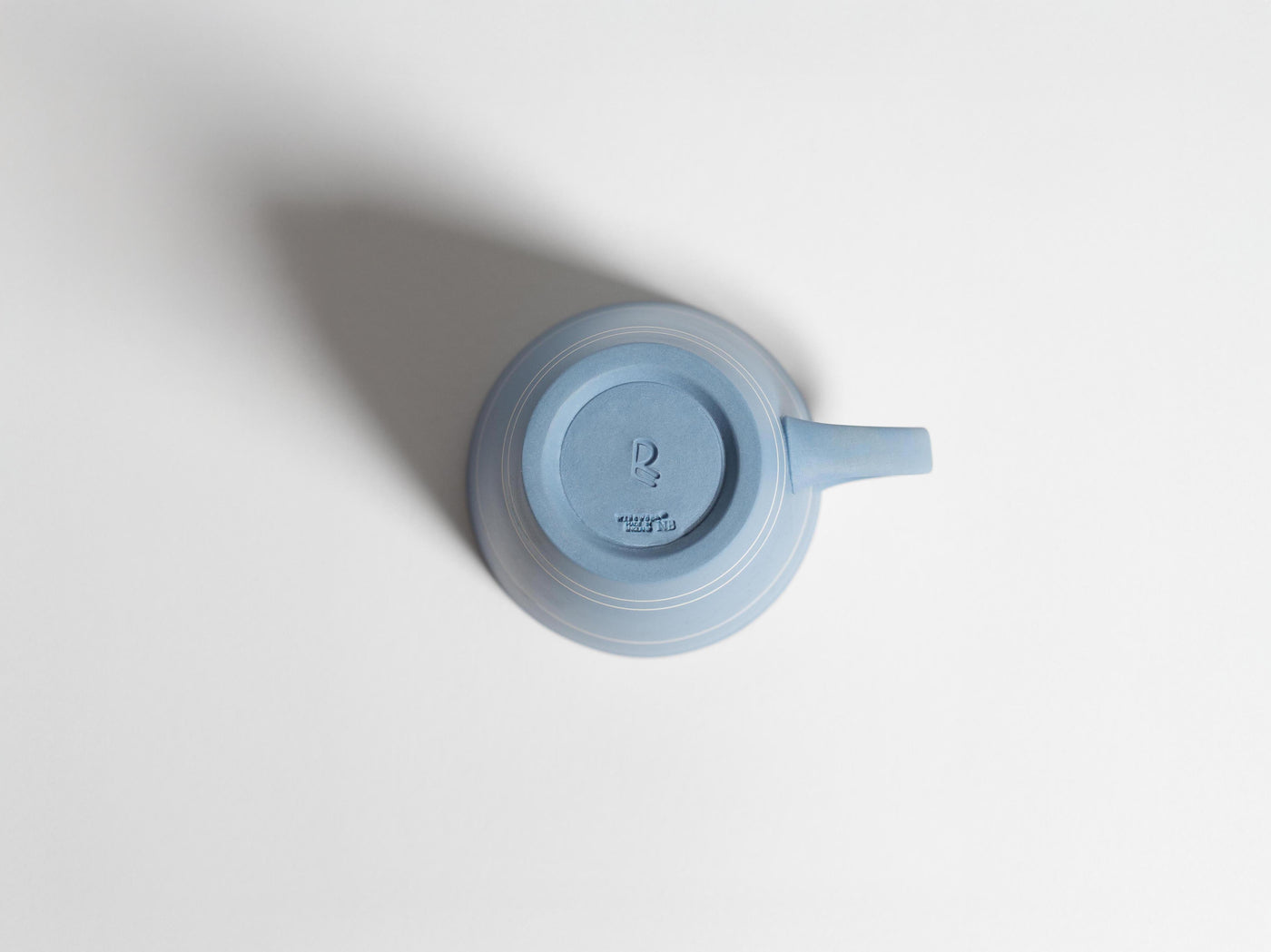 coffee mug saucer light blue Product Back 4