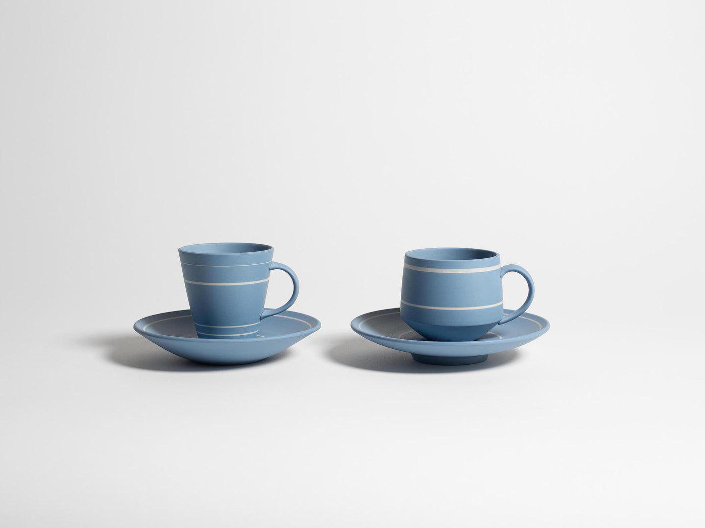 coffee mug saucer light blue Product Front 6