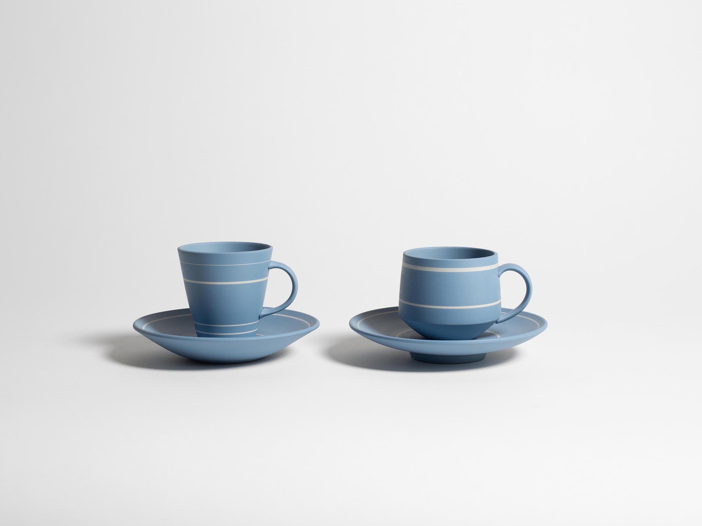 coffee mug saucer light blue Product Front 6