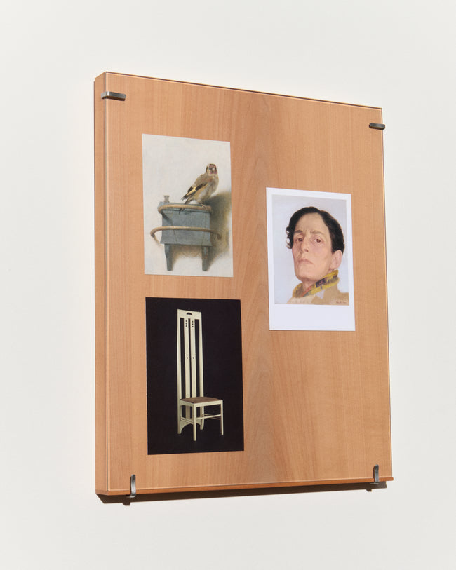 BIG PORTRAIT PEARWOOD FRAME IN NATURAL BROWN