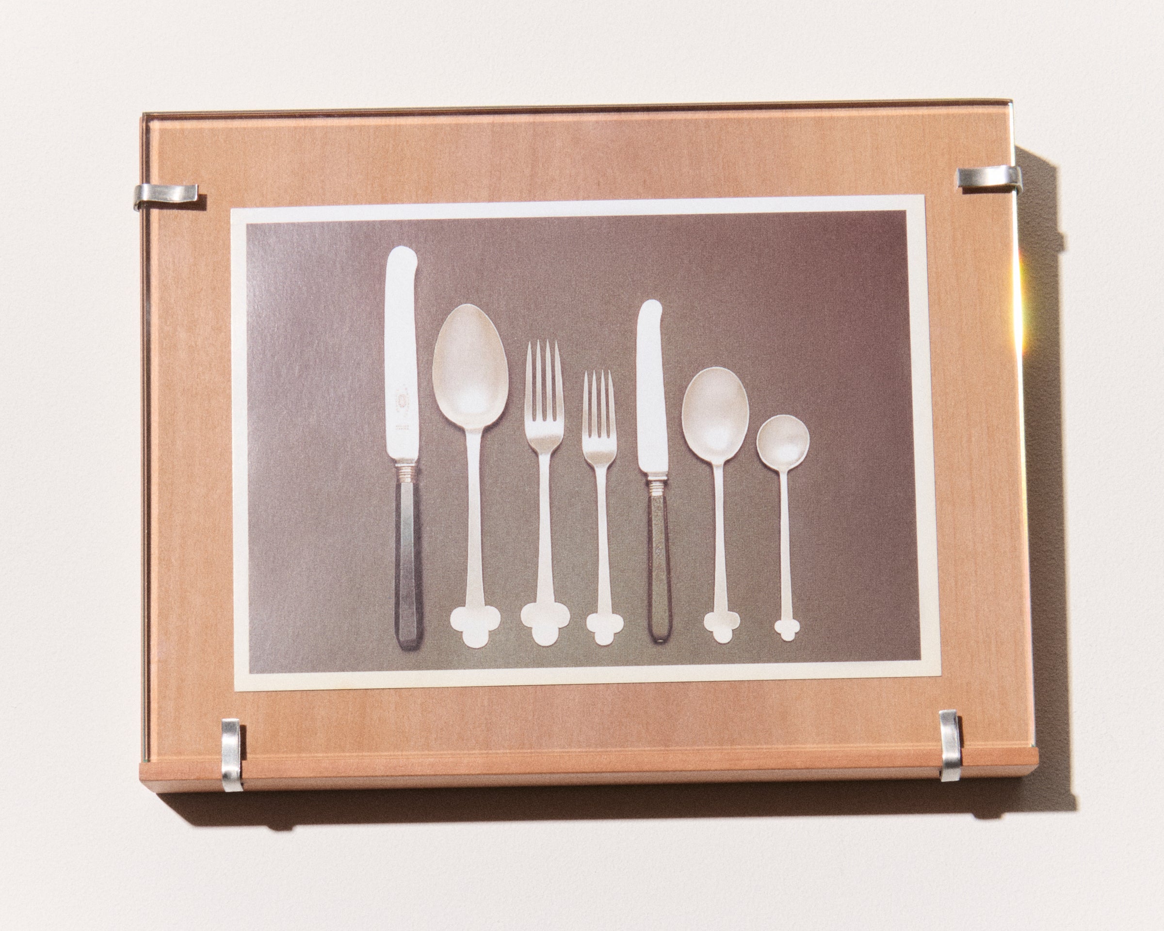 SMALL LANDSCAPE PEAR WOOD FRAME IN NATURAL BROWN