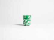 full murrina glass green white Product Front 1