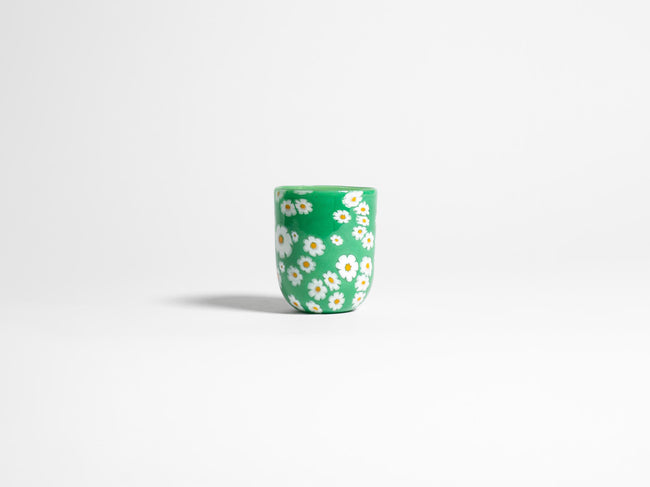 full murrina glass green white Product Front 1