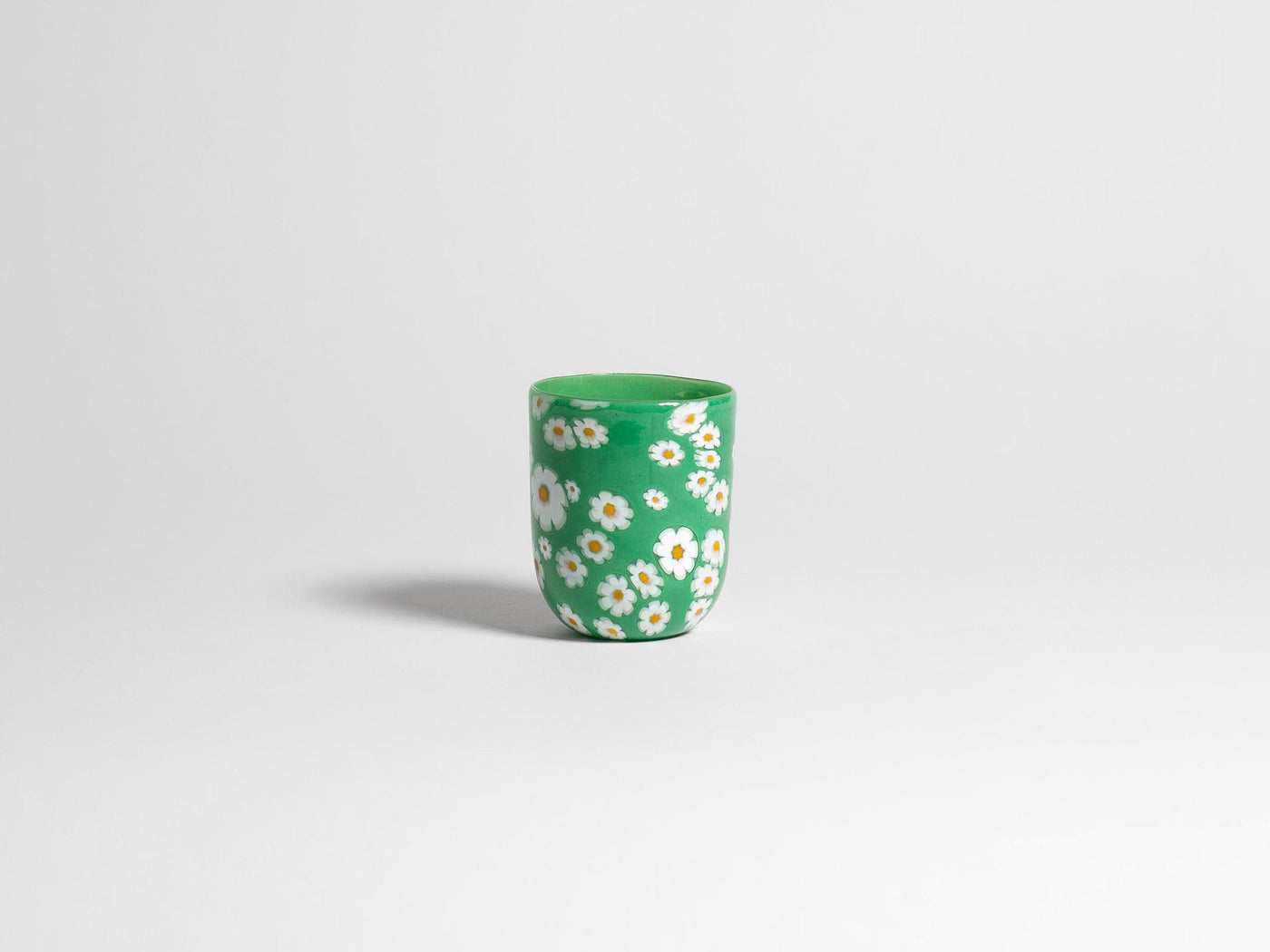 full murrina glass green white Product Front 4