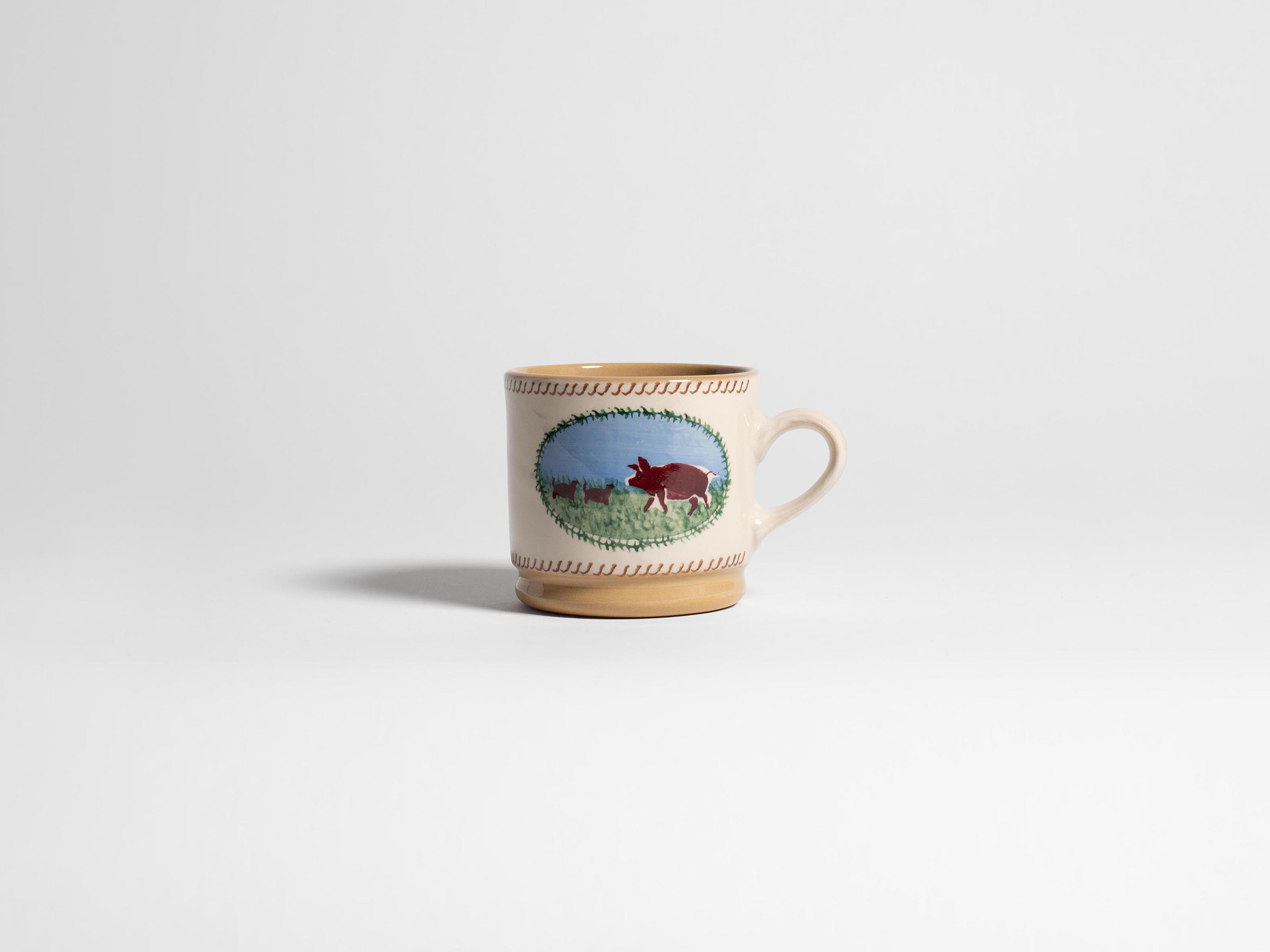 NICHOLAS MOSSE SMALL MUG IN WHITE & MULTI in WHITE/MULTI