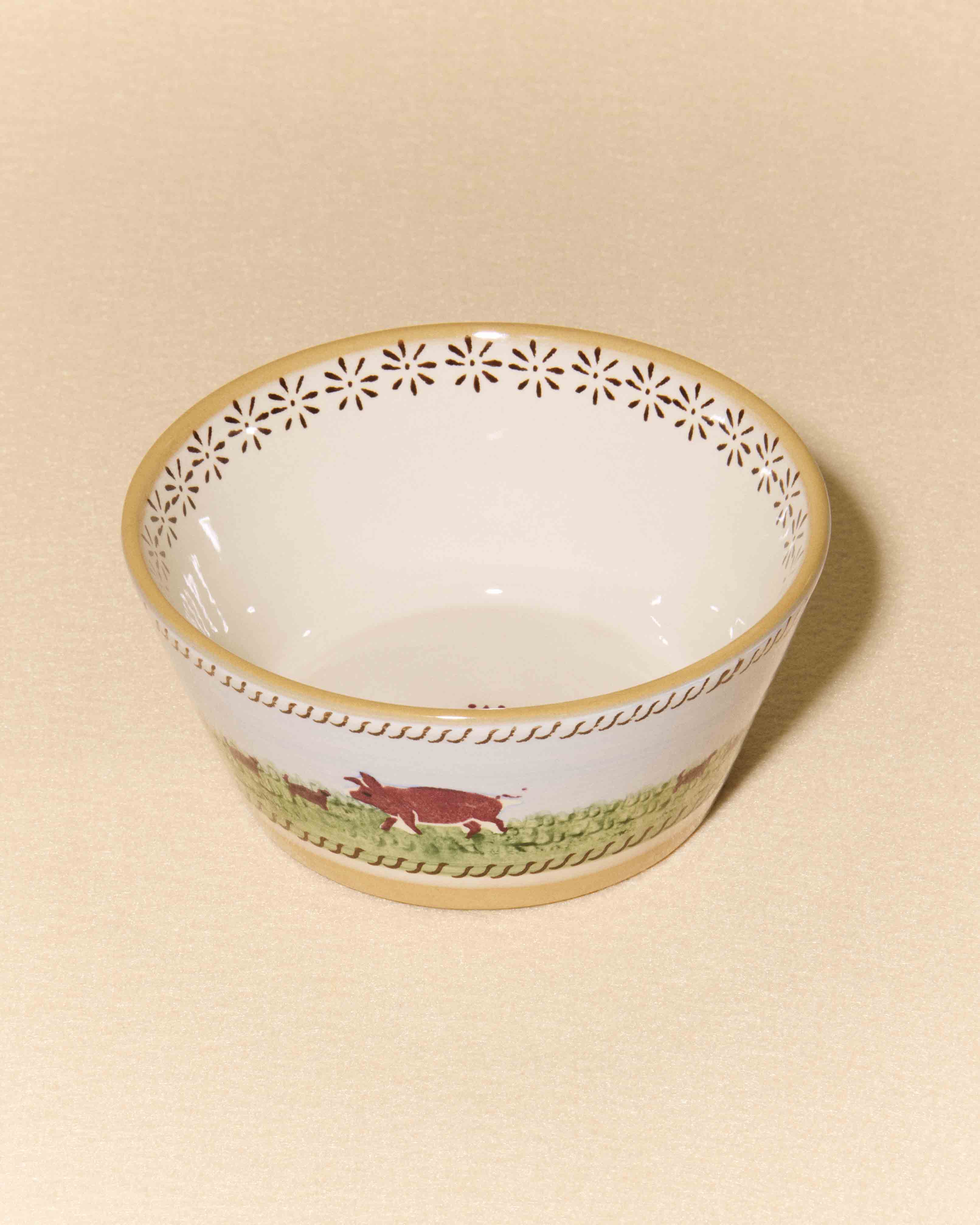 NICHOLAS MOSSE SMALL ANGLE BOWL IN BLUE & MULTI in BLUE