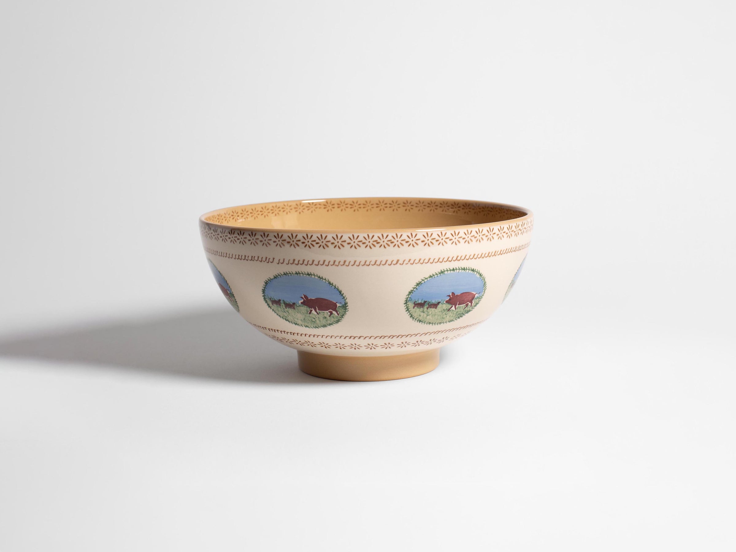 salad bowl white multi Product Front 1
