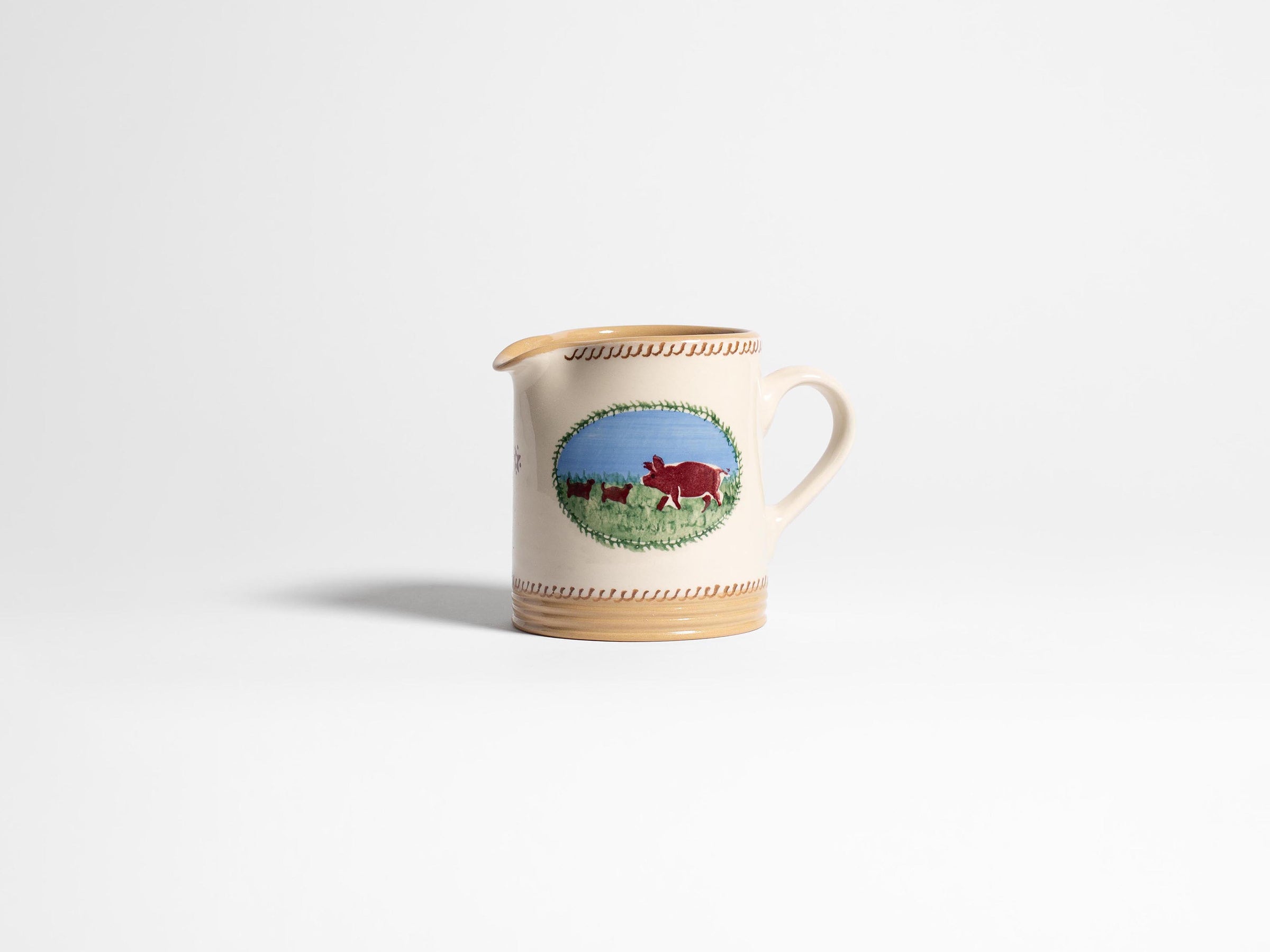 small cylinder jug white multi Product Front 1