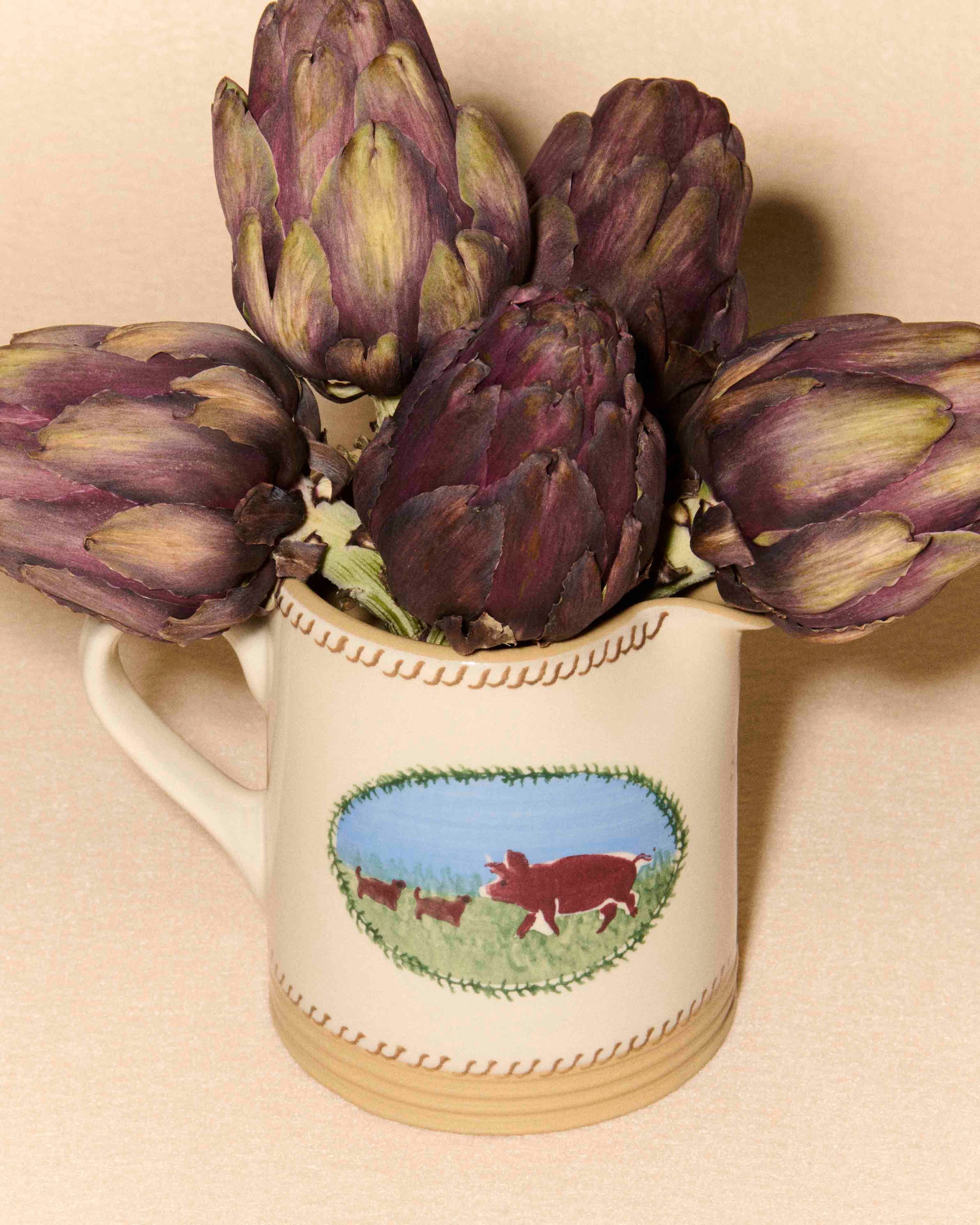 small cylinder jug white multi Still Life 4