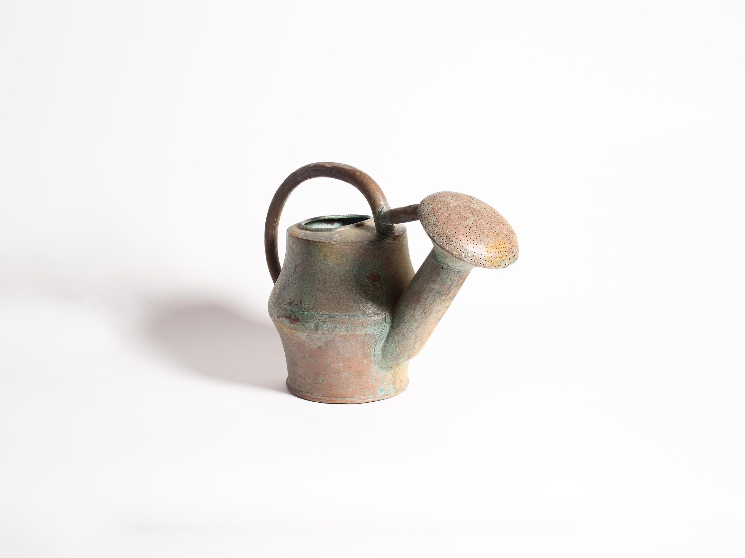 antique french watering can 2 brown Product Angle 2
