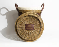 JW ANDERSON X EDDIE GLEW LAUNDRY BASKET IN BROWN