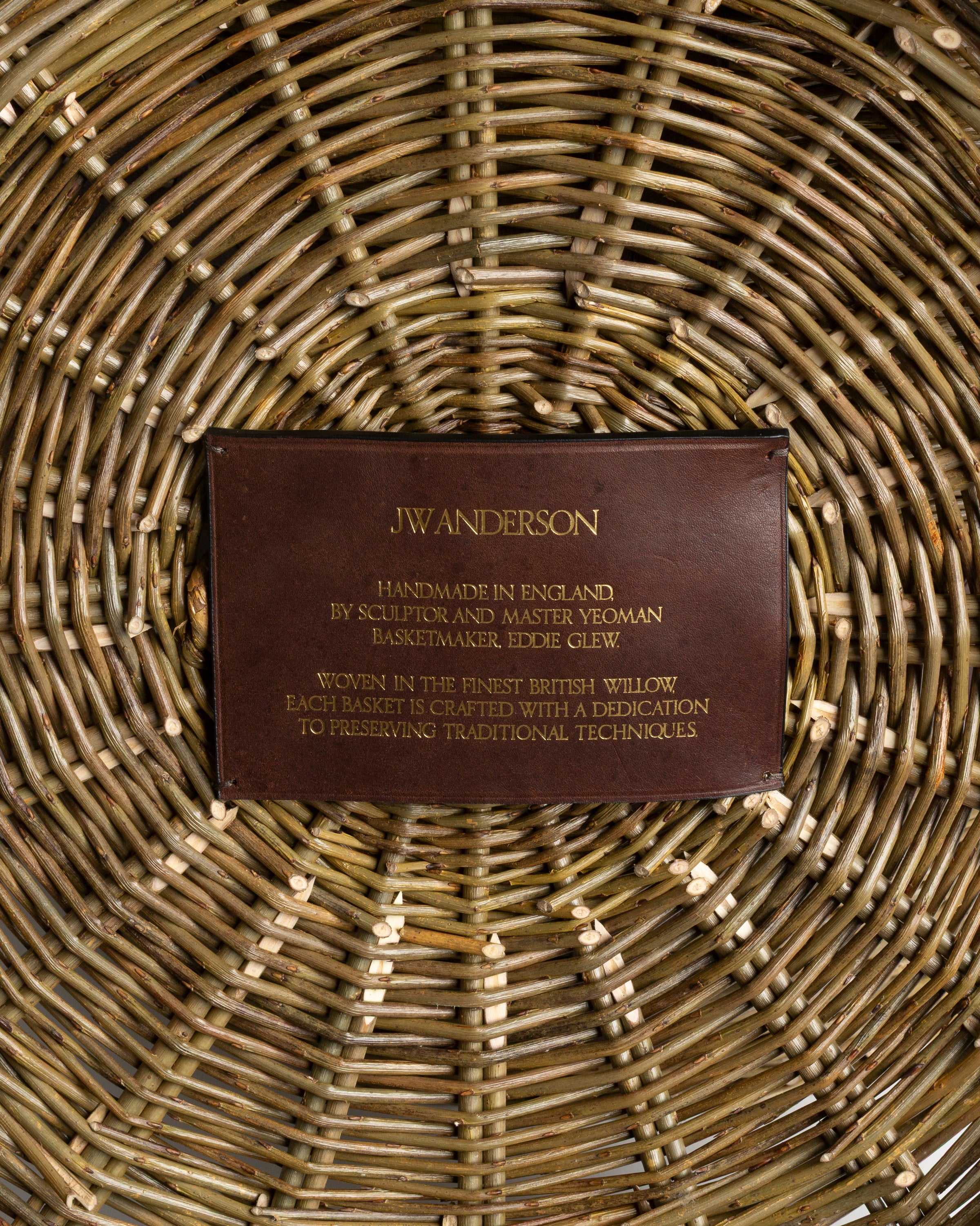JW ANDERSON X EDDIE GLEW LAUNDRY BASKET IN BROWN