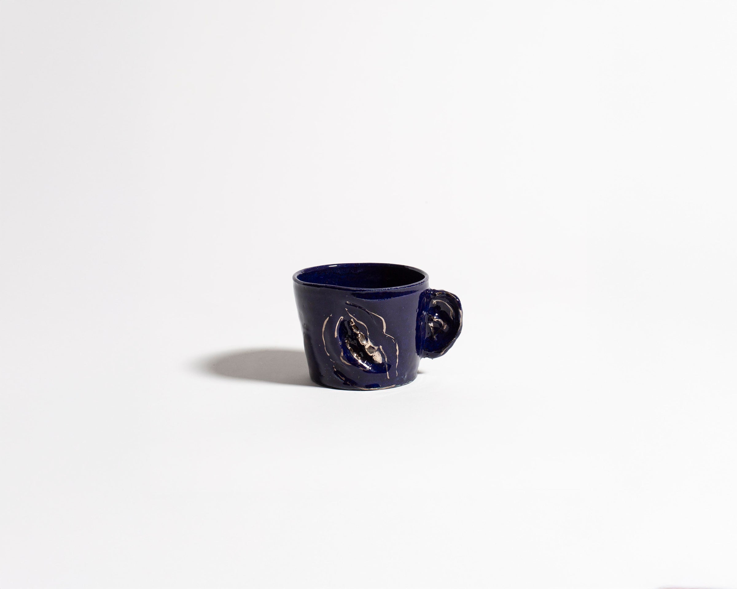 Akiko Hirai "Not I", Samuel Beckett Mug in Dark Blue