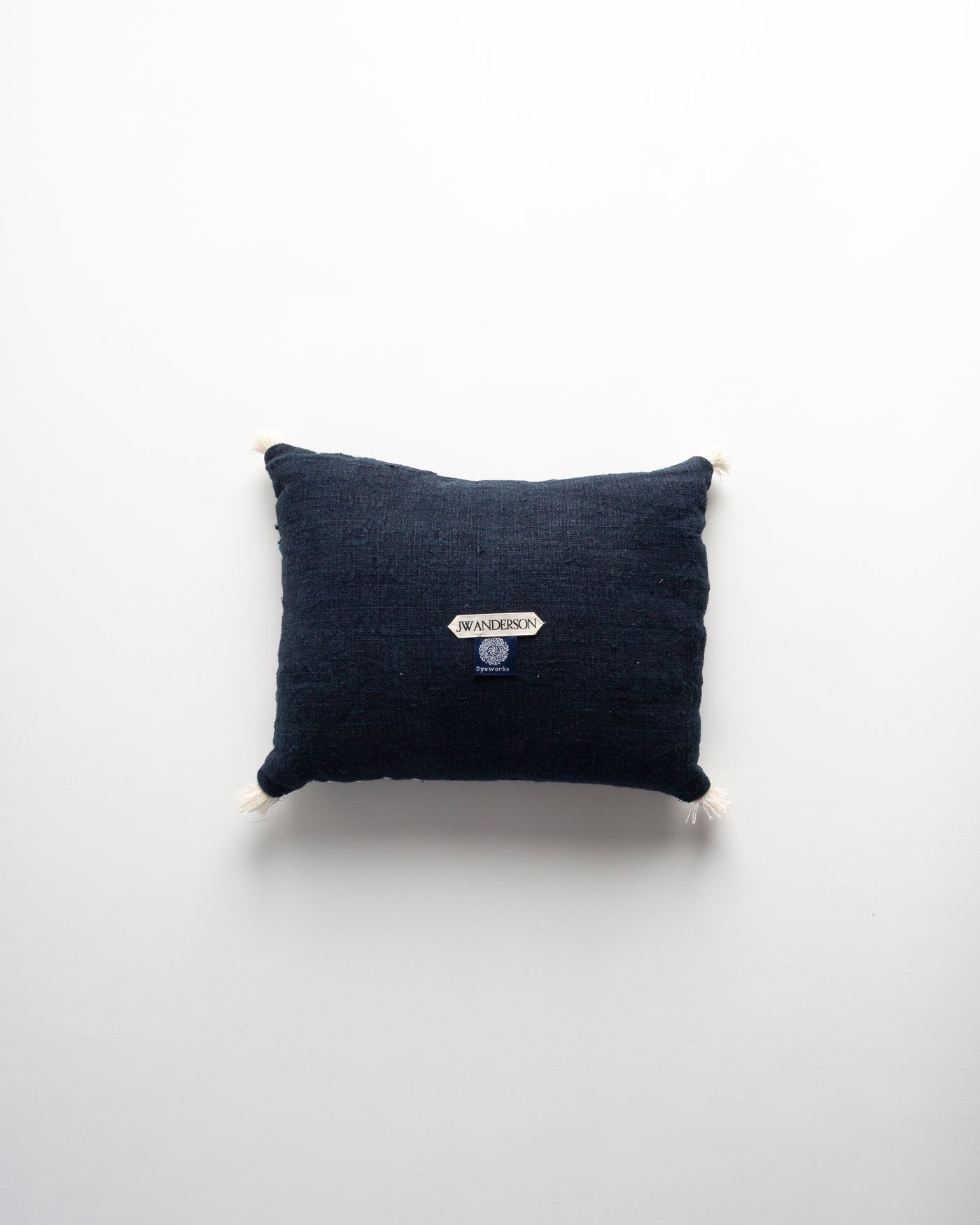 The Dyeworks 19th Century Japanese Indigo IKAT Large Lavender Pillow