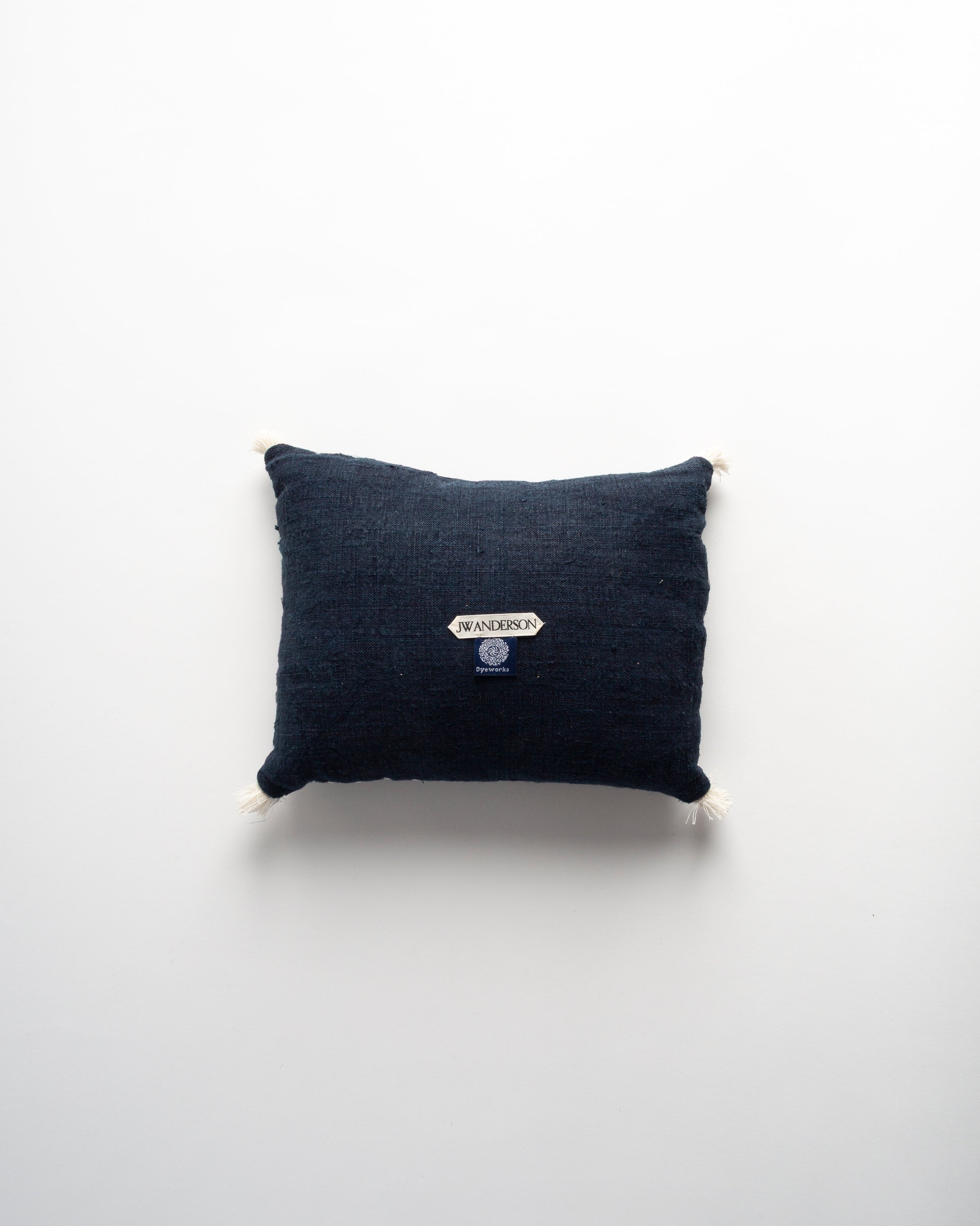 The Dyeworks 19th Century Japanese Indigo IKAT Large Lavender Pillow