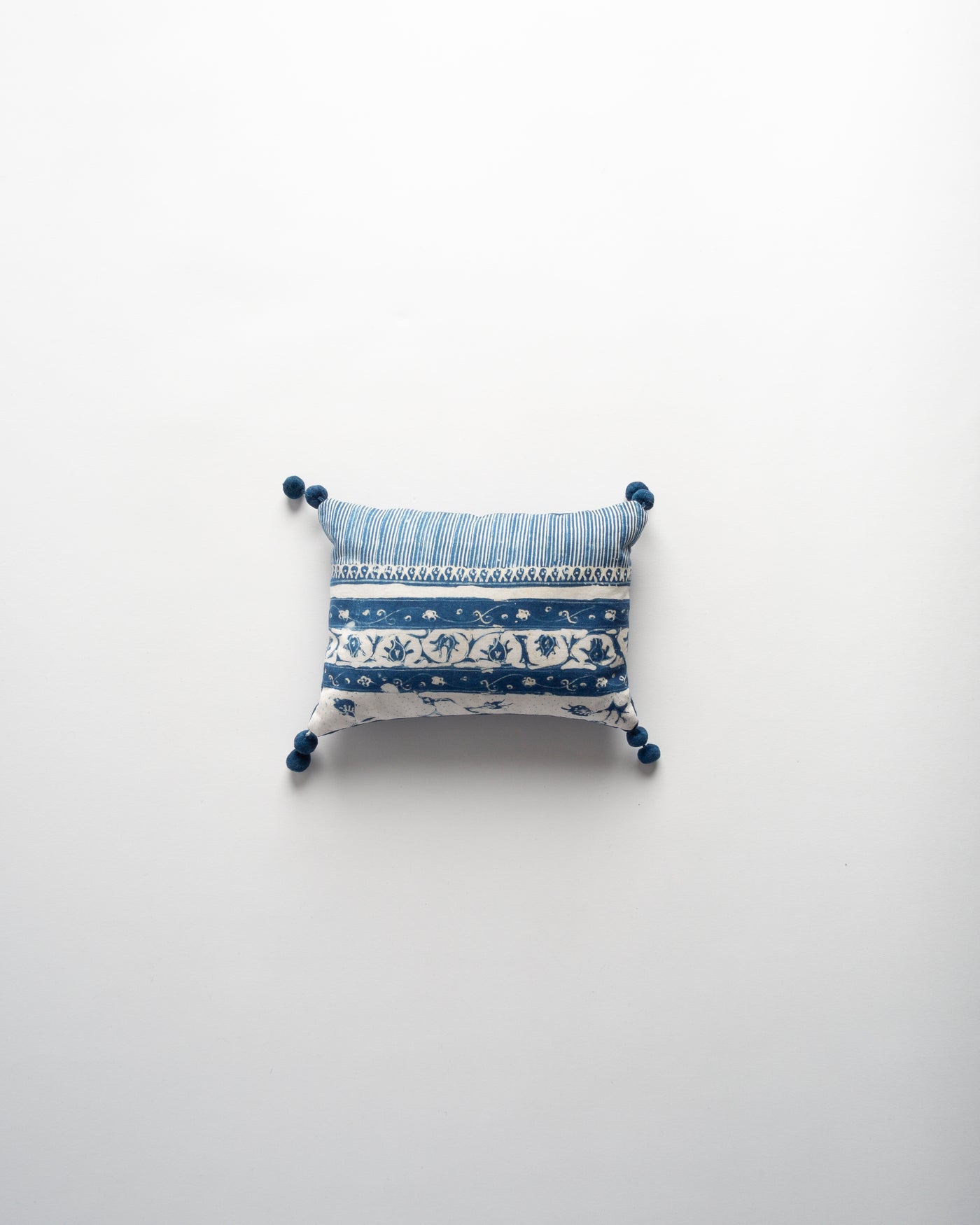 The Dyeworks 20th Century Java Indigo Batik Pillow in Lavender