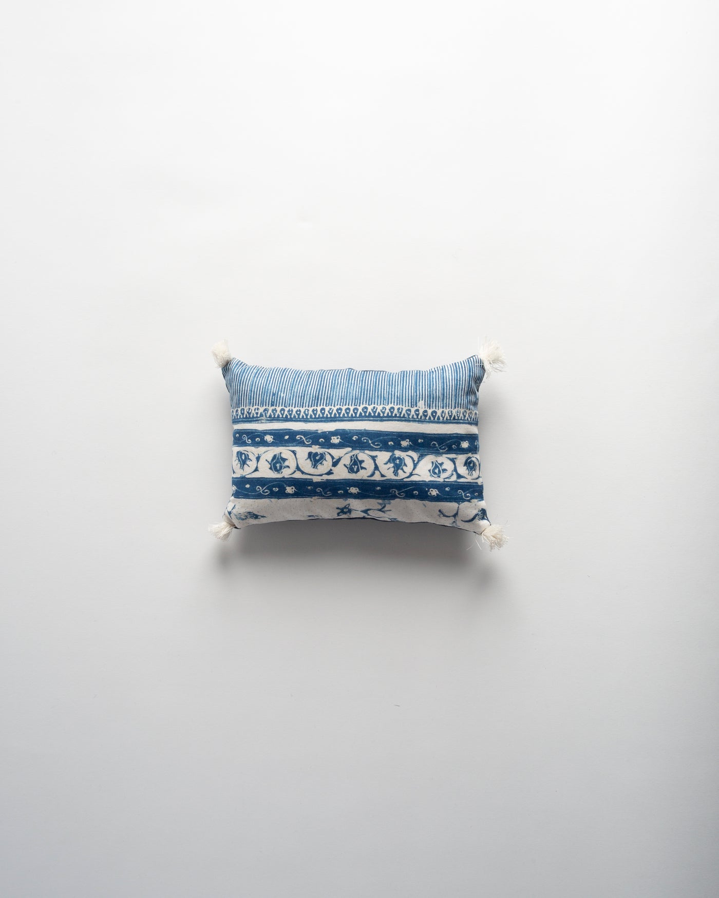 The Dyeworks 20th Century Java Indigo Batik Medium Lavender Pillow