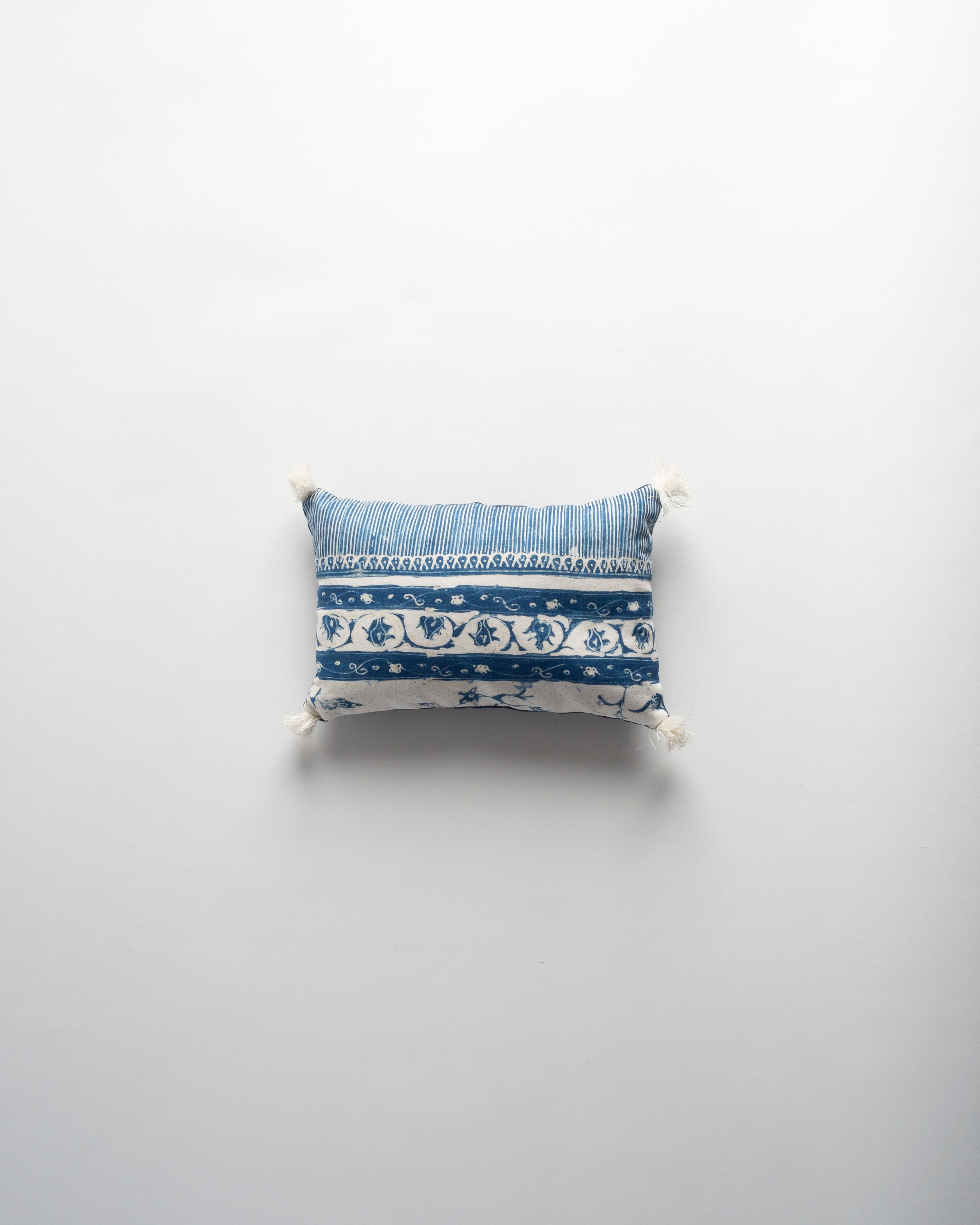 The Dyeworks 20th Century Java Indigo Batik Medium Lavender Pillow