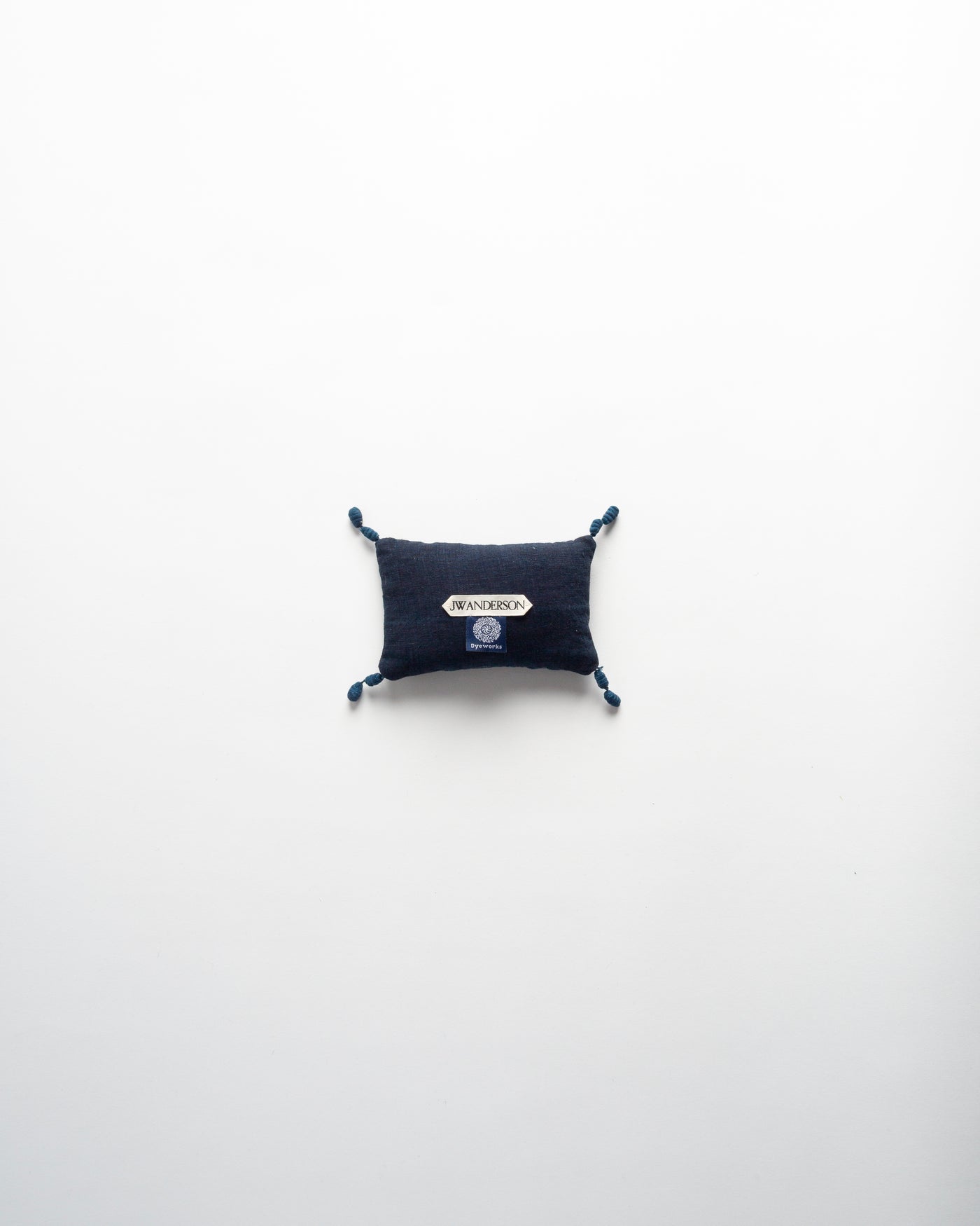 The Dyeworks 19th Century Indigo Japanese Boro Extra Small Lavender Pillow