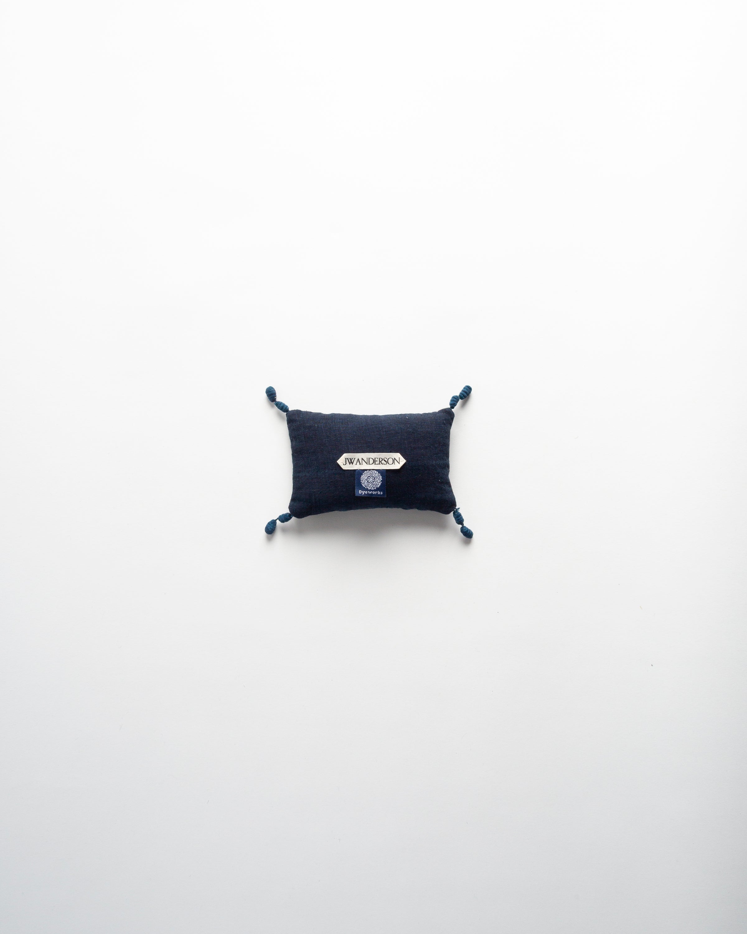 The Dyeworks 19th Century Indigo Japanese Boro Extra Small Lavender Pillow