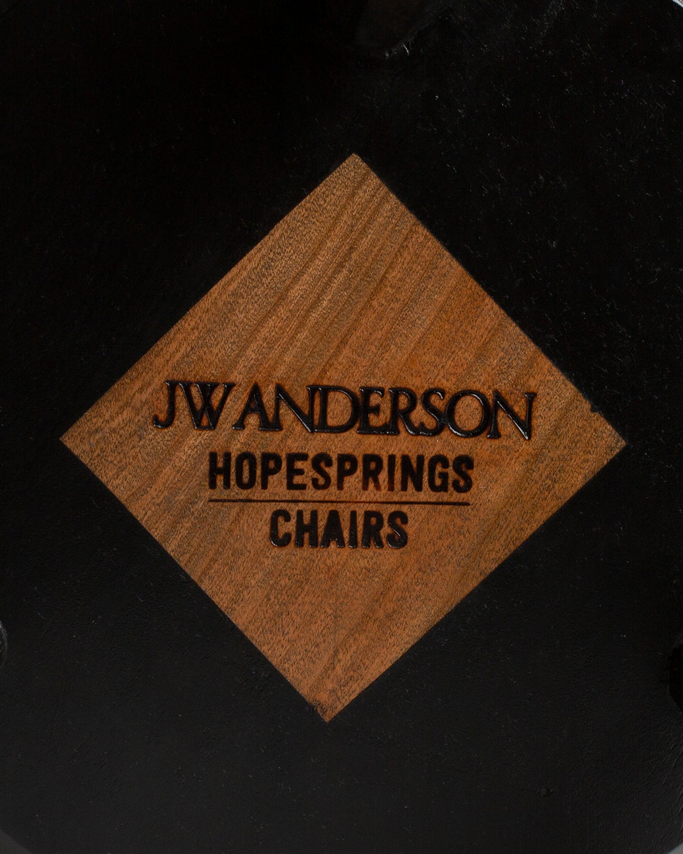 Sussex Elm Hexagon stool in Black