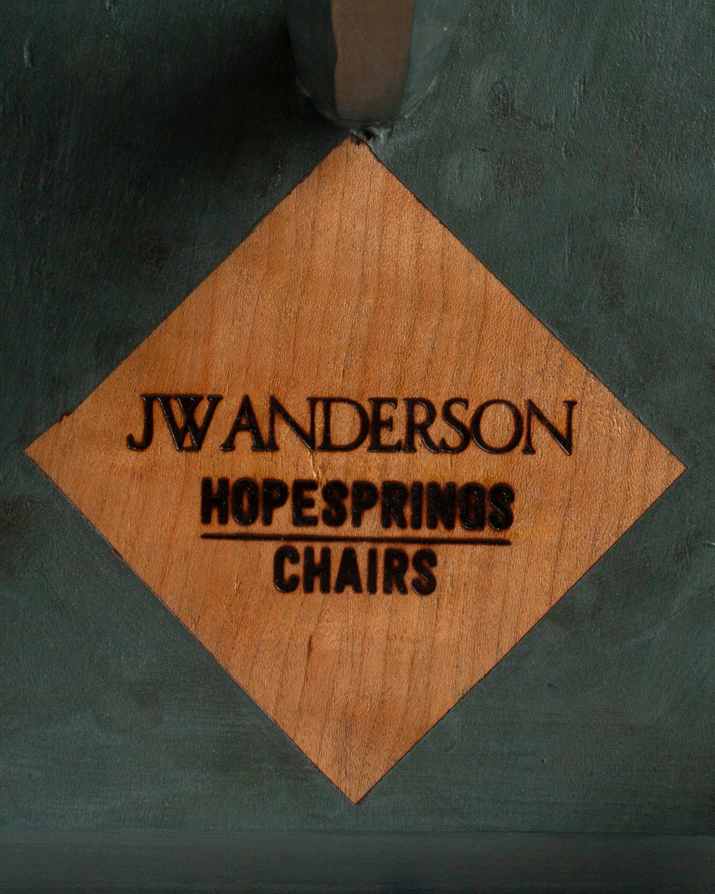 Sussex Oak Hexagon Milking Stool in Green