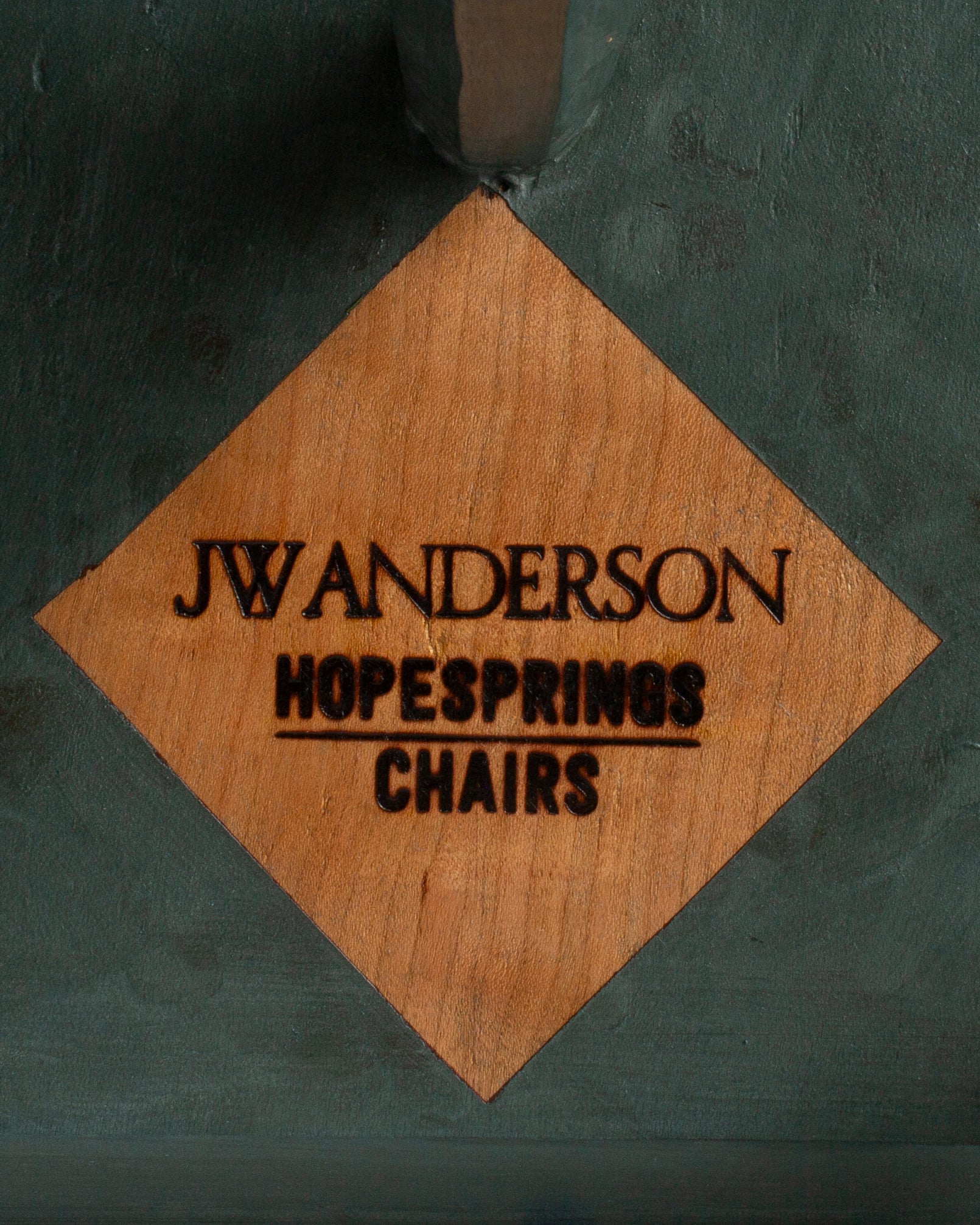 Elm and Ash Round Milking Stool in Green