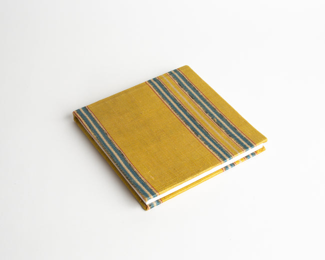 The Dyeworks Sketchbook in 18th Century French Silk With Weld and Indigo Stripe