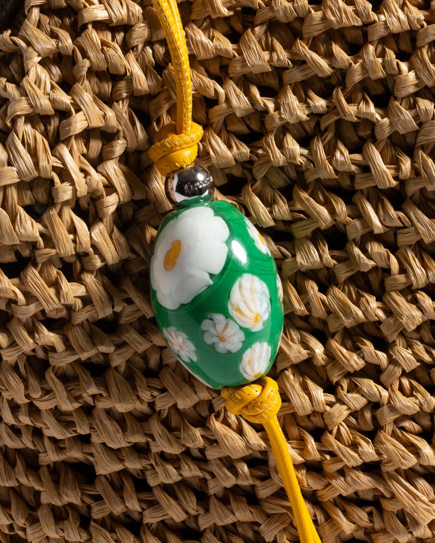 MURRINA BEADED CHARM IN GREEN & MULTI