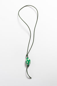 MURRINA BEADED NECKLACE IN GREEN & MULTI
