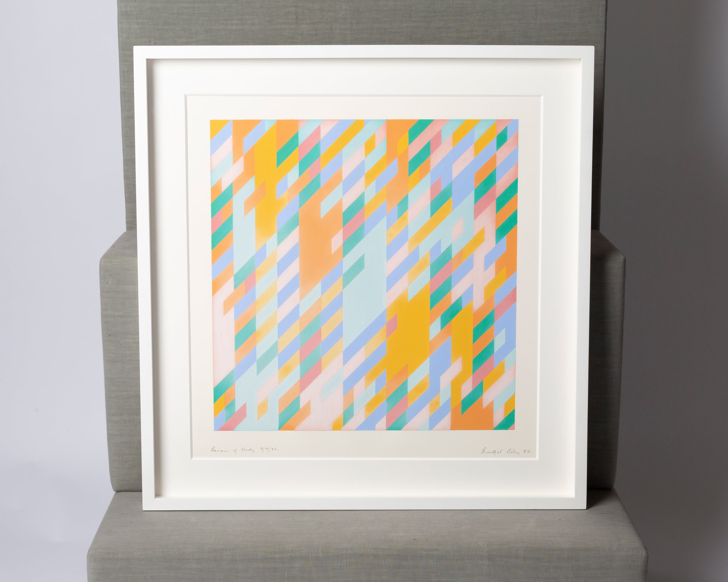 REVISION OF STUDY BY BRIDGET RILEY [1986]