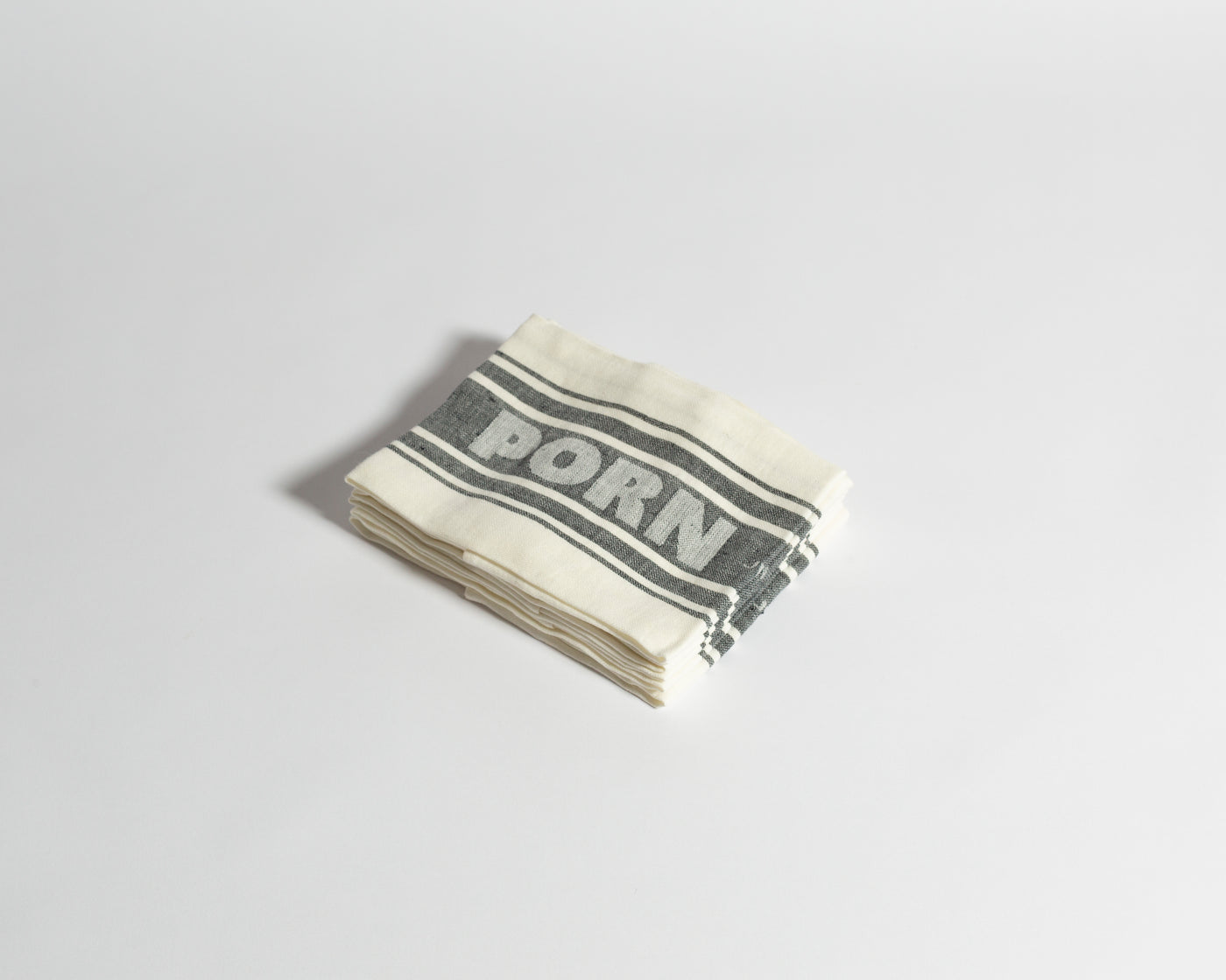 PORN NAPKINS IN BLACK & OFF-WHITE