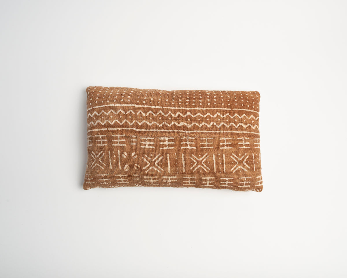 MALI MUD CLOTH CUSHION IN NATURAL