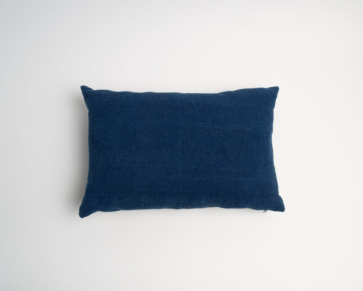 JW ANDERSON X DYEWORKS MEDIUM CUSHION IN ANTIQUE INDIGO FABRIC