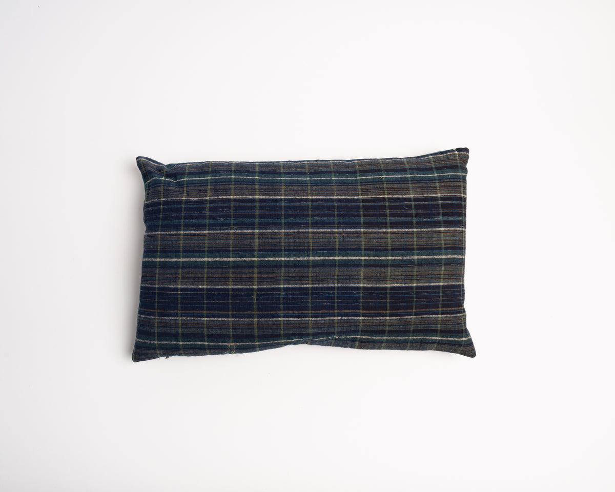 JW ANDERSON X DYEWORKS MEDIUM CUSHION IN ANTIQUE INDIGO FABRIC