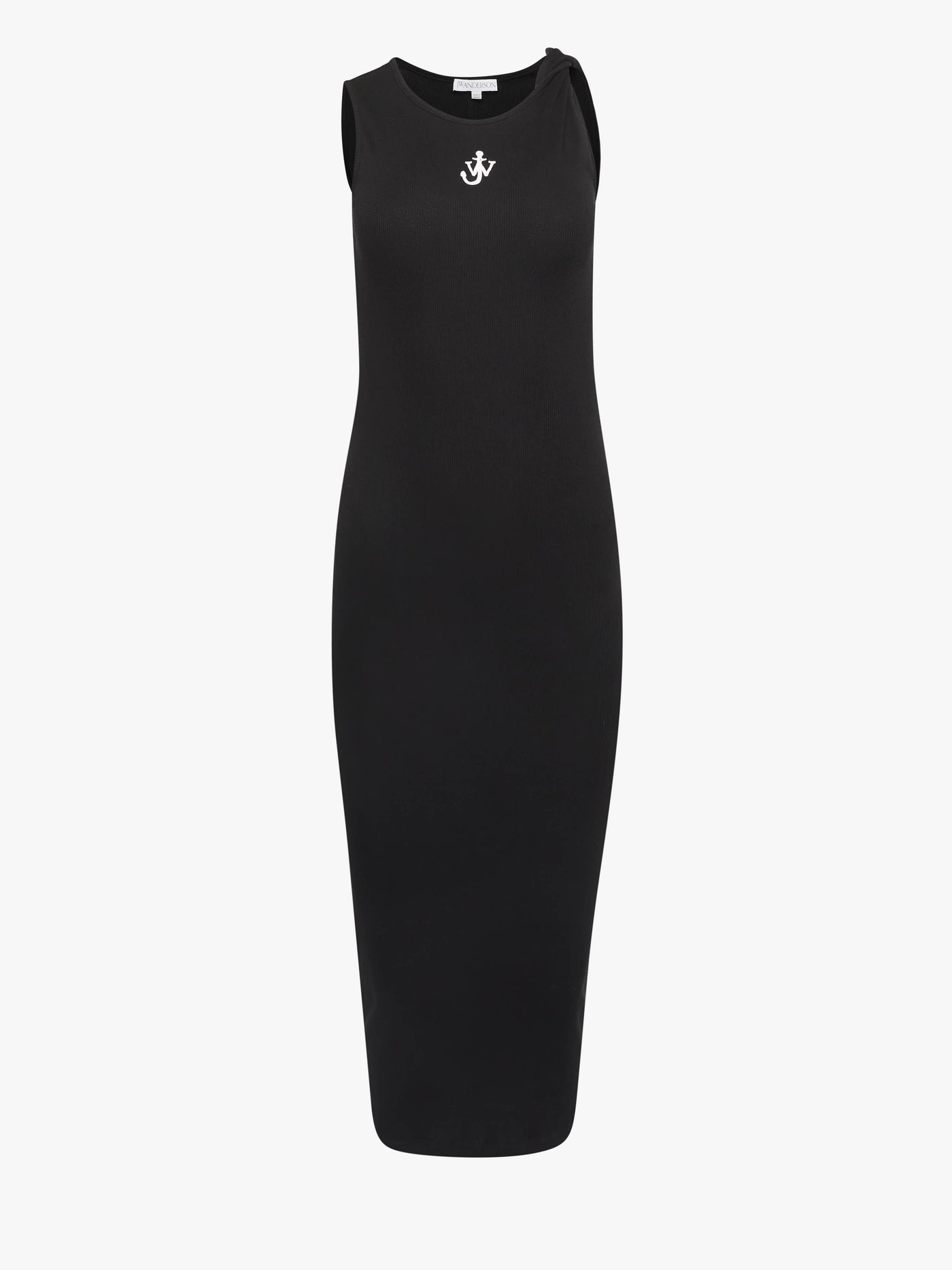 CL_ANCHOR EMBROIDERY TWISTED STRAP DRESS - BLACK_JD0043PG1717