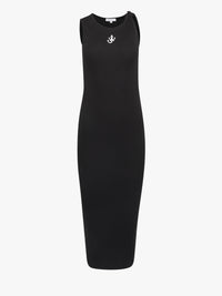 CL_ANCHOR EMBROIDERY TWISTED STRAP DRESS - BLACK_JD0043PG1717