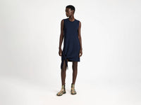 hem knot dress navy Model Front 1