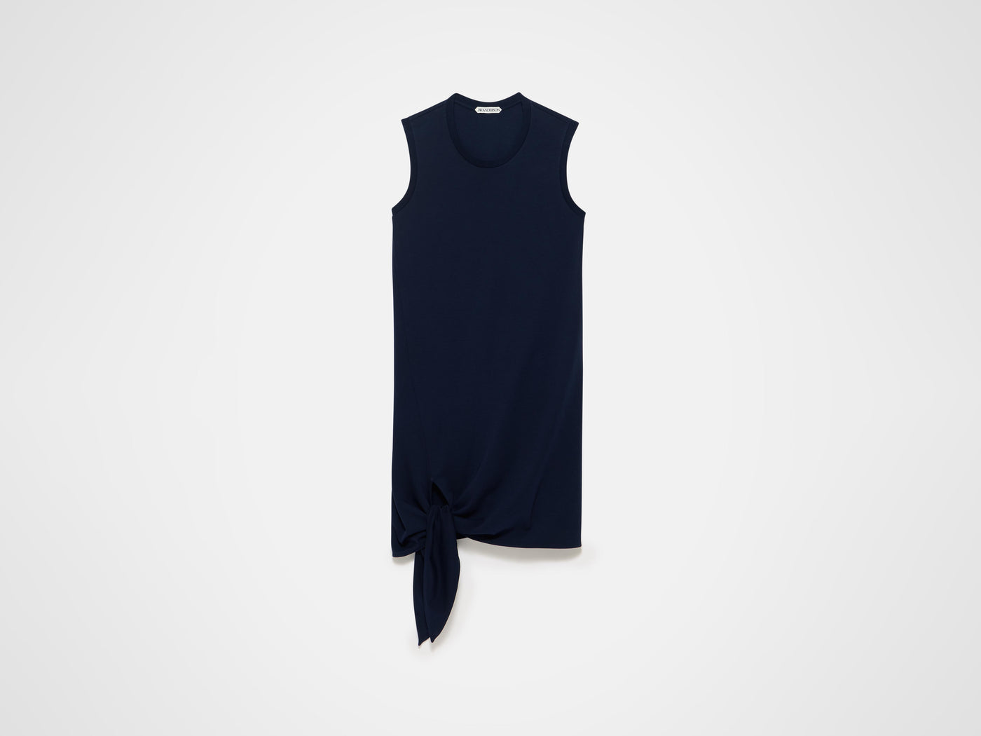 HEM KNOT DRESS IN NAVY