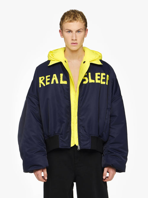 "REAL SLEEP" BOMBER JACKET