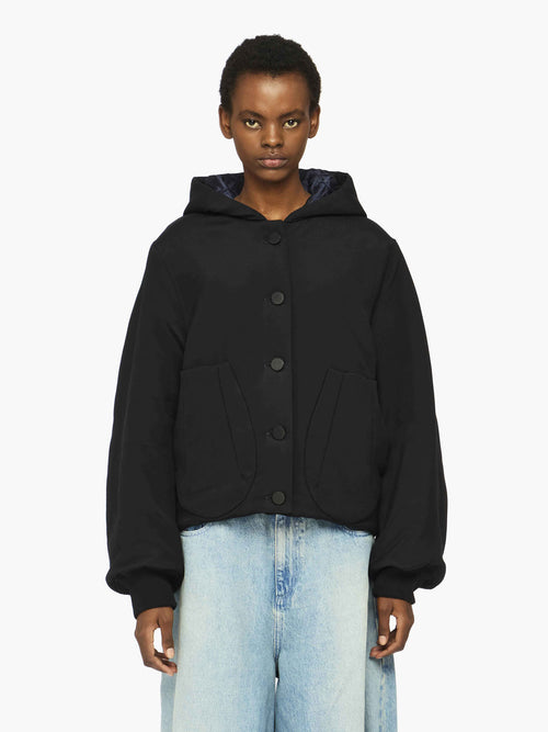 HOODED BLOUSON JACKET